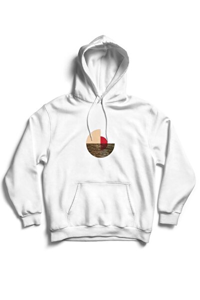 The Baski Unisex bela minimalistička majica sa morskim dizajnom Štampano Keng...