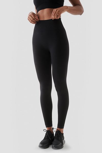 Superstacy Rhea High Waist Seamless Black Sports Leggings