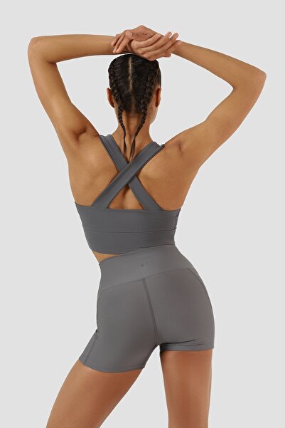 Superstacy Leggings scurti afumati Gina cu buzunare