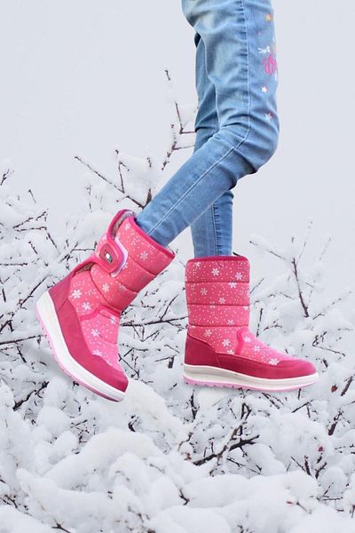 Papuçsepeti Shoe Basket Lepetit 2236 Girl's Thermal Snow Boots με γούνα στο εσωτερικό