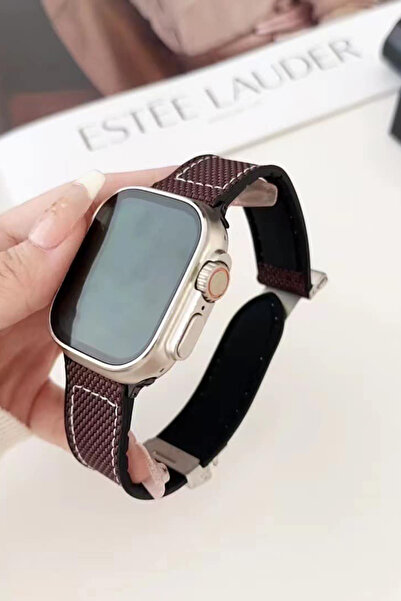 PSGT Watch Uyumlu ( 2,3,4,5,6,7,8,9 44-45-49 Mm ) DİKİŞ DESENLİ SİLİKON KORDON