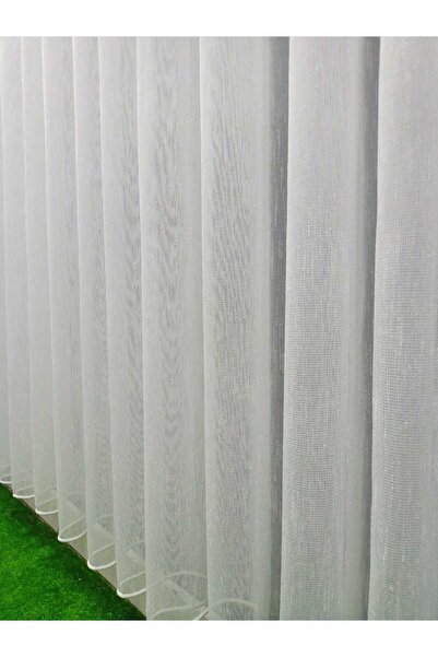SütreTasarım MONALİZA ZEMİN FLAM ŞANTUK GEÇİŞLİ 1X3 SIK PİLELİ TÜL PERDE