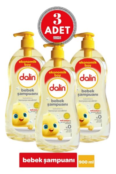 Dalin 900 ml Baby Shampoo - 3 Pieces