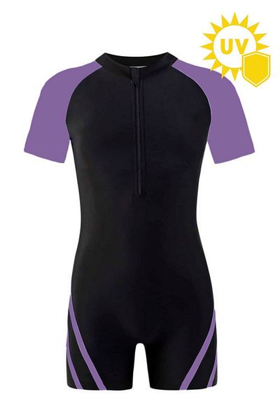 İYİBU Children's UV Protection Short Sleeve Swimming Jumpsuit Swimsuit Pool And Sea Swimsuit Kids Swimwear Unisex