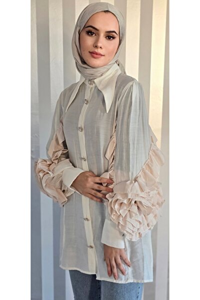 RABİA STORE KOLLARI FIRFIRLI TUNİK