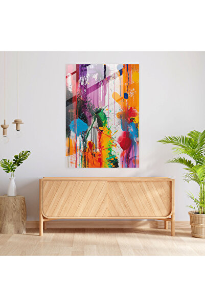 Popcas Aksiyon Resim Cam Duvar Sanatı, Fırça Darbeleri ve Damlamalar, Aksiyon Resim, Soyut Sanat