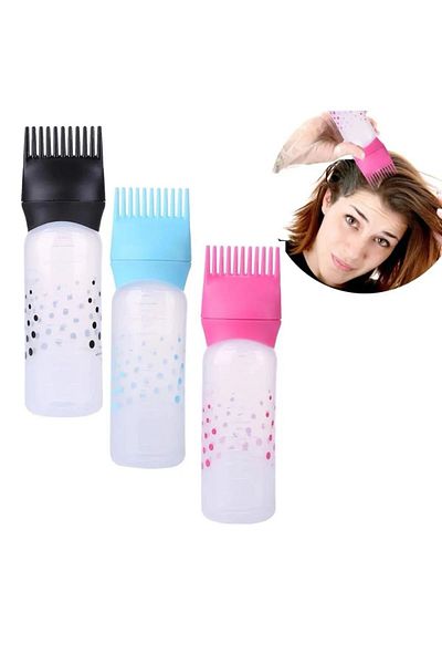 BEYZANA Bottle for Hair Coloring, Shampoo and Care Oil - With Leak-Proof Lid