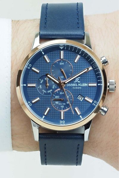Daniel Klein Men's Sports Co - Active Indicator, Calcific and Stylish Use, New Dual Time