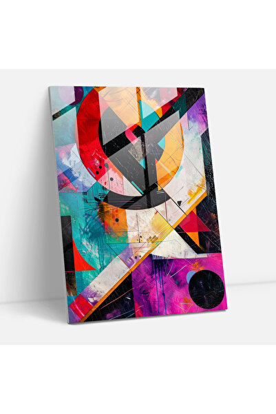 Popcas Suprematism Glass Art - Suprematism, Glass Print, Wall Decoration, Hom...