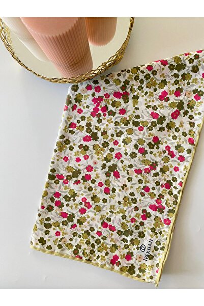 İpekhan Begonya Desen İnce Pamuk Eşarp