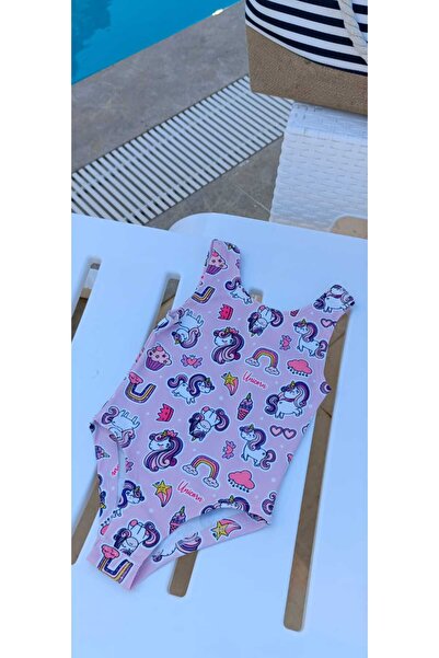 Bilge Trend Κοριτσίστικο Ψηφιακό εμπριμέ μαγιό πισίνας