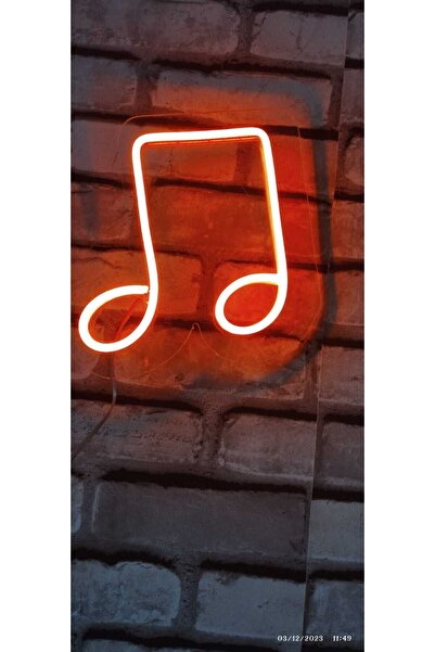 Erdem neon led Müzik nota neon led dekoratif tasarım 12v trafolu tak fişe cal...