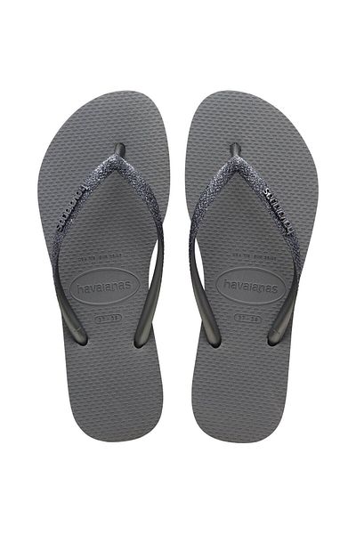 Havaianas شبشب نسائي رمادي لامع نحيف 2024