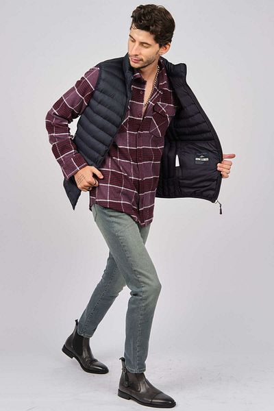 MCL Men's Puffer Vest with Pockets 2071188 Navy Blue