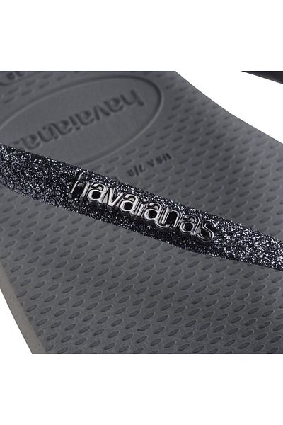 Havaianas شبشب نسائي رمادي لامع نحيف 2024