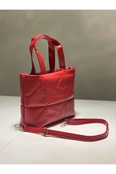 Cream Pouf matlasat cu relief pentru femei, din piele artificială, Napoli, cu...