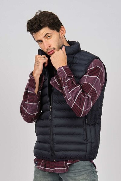 MCL Men's Puffer Vest with Pockets 2071188 Navy Blue