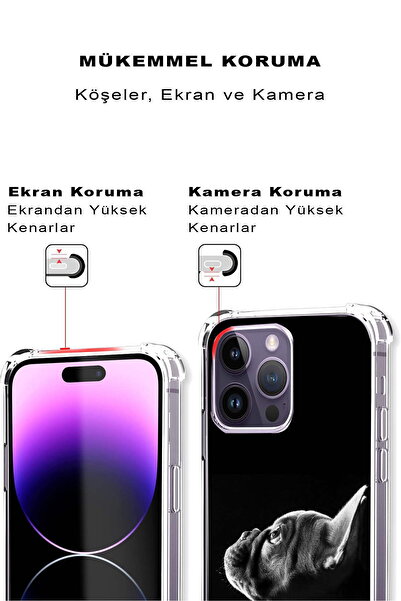 PrintiFy Tecno Spark 7t Compatible Dog 1 Printed Transparent Anti-Shock Case with Corner Protection