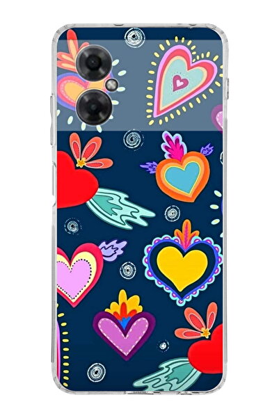 PrintiFy حافظة شفافة متوافقة مع هاتف Redmi Note 11 Retro Color 3 مع حماية للك...