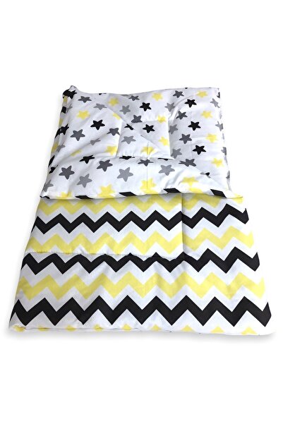 Bebek Özel Yellow Zigzag Single Duvet Cover - 95x145 Cm (cover Cover)