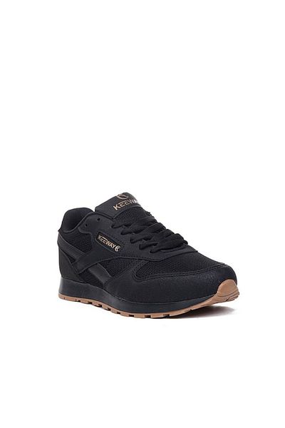 RUNSTEP Pantofi pentru bărbați și femei, negri, respirabili, cu șireturi, pantofi sport de vară