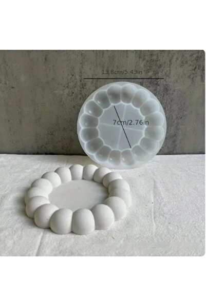 AnkaHobiMarket Mum Tabanlık No:1 Silikon Kalıp (S717)