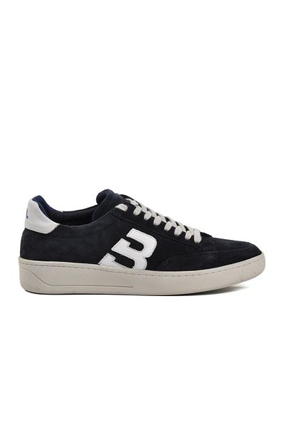 Bulldozer 221163   Tenis pentru bărbați - piele naturală din piele intoarsa albastru bleumarin