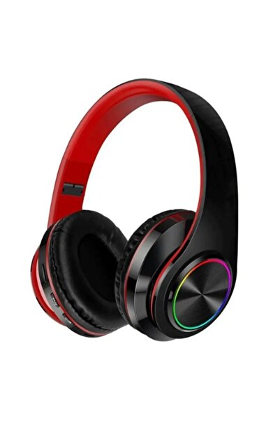 Teknolojimburada Yüksek Bass Ses Sistemli Işıklı Mikrofonlu Fm-aux-sd B39 Pro Kulak Üstü Kablosuz Bluetooth Kulaklık