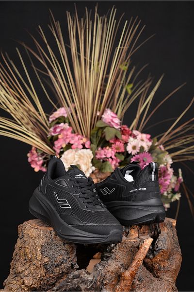 Lescon Black Women's Summer Shoes - Anti-Sweat, Breathable, Orthopedic, Non-Slip Sole, Light and Comfortable