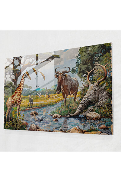 Popcas Pointillism Home Decor, Wildlife Scene, Pointillism, Modern Art