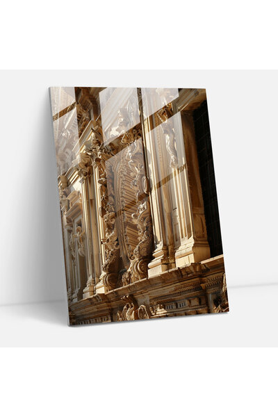 Popcas Renaissance Architectural Glass Print, Raffaello Sanzio, Modern Art