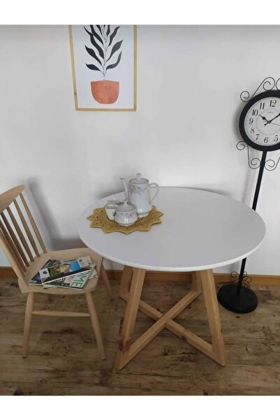 uğurlubaylar 103cm Yuvarlak Masa Yemek Masası Mutfak Masası Kafe Masası