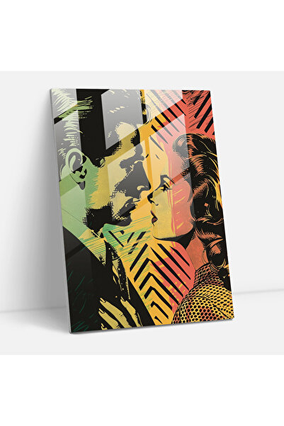 Popcas فن البوب ​​الفيلم المشهد الزجاج جدار الفن، الكلاسيكية + Popart