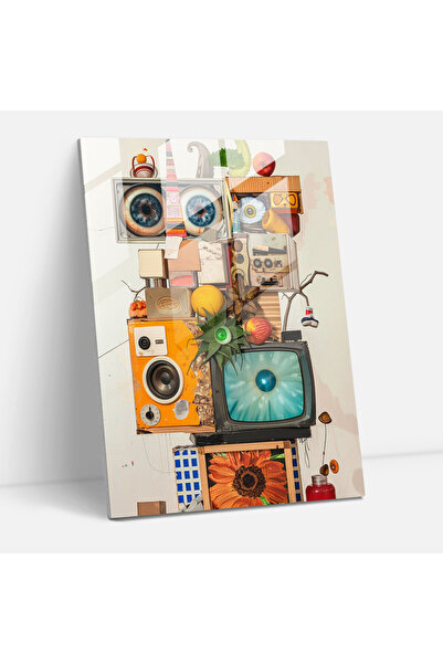 Popcas Dadaism Wall Decoration, Collage of Surreal Everyday Objects, Dadaism,...