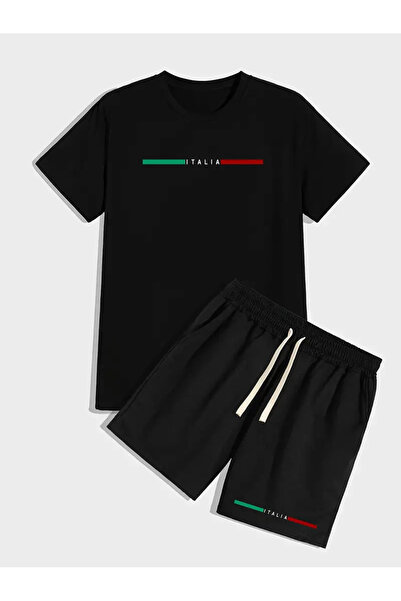 FULL TOLERANCE Ιταλία εμπριμέ σορτς και τοπ σετ