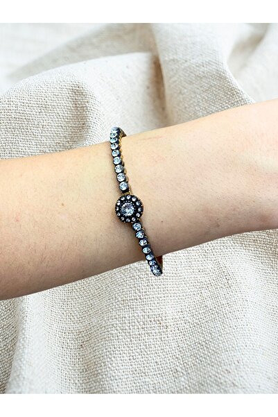 FAYRA ACCESSORIES Zirkon Taşlı Su yolu Gül Bileklik