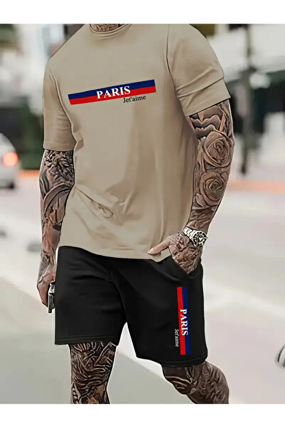 FULL TOLERANCE Σετ σορτς με στάμπα Paris Jet Aime