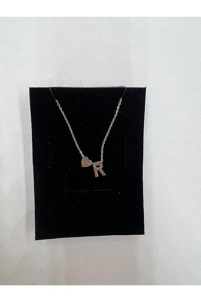 Meyra Accessories Silver Stainless Non-Tarnish Steel Necklace - Stylish Detailed, Heidiyelik, Heart