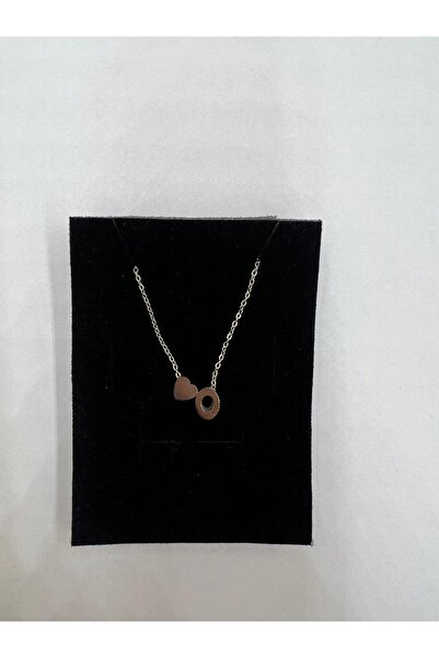 Meyra Accessories çelik harfli kalpli kolye paslanmaz kararmaz çelik kolye silver şık detaylı hediyelik kolyelR SİLVER