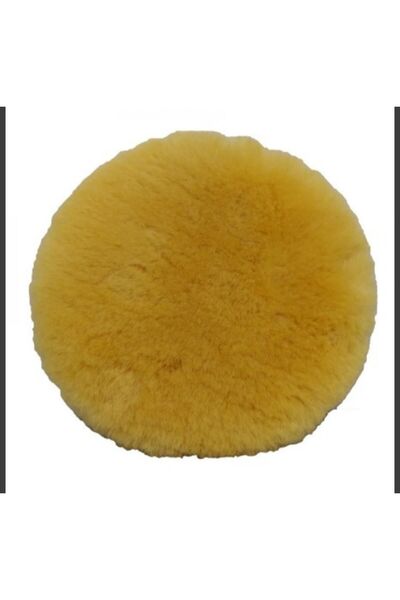 YNR 160mm Sarı Tüy Doğal Kuzu Postu Hafif Çizik Ve Cila Keçesi