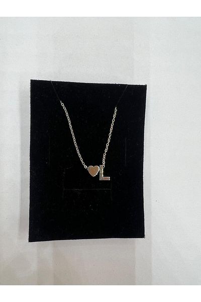 Meyra Accessories قلادة قلب من الفولاذ المقاوم للصدأ - قلادة هدية فضية بتفاصيل أنيقة