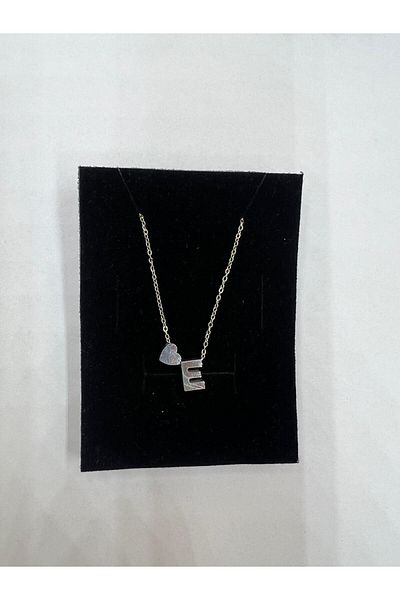 Meyra Accessories Silver Stainless Non-Tarnish Steel Necklace - Stylish Detailed, Heidiyelik, Heart