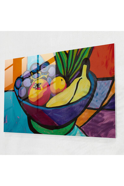 Popcas Henri Matisse Glass Wall Art: Bold Fruit Still Life, Henri Matisse, Ho...