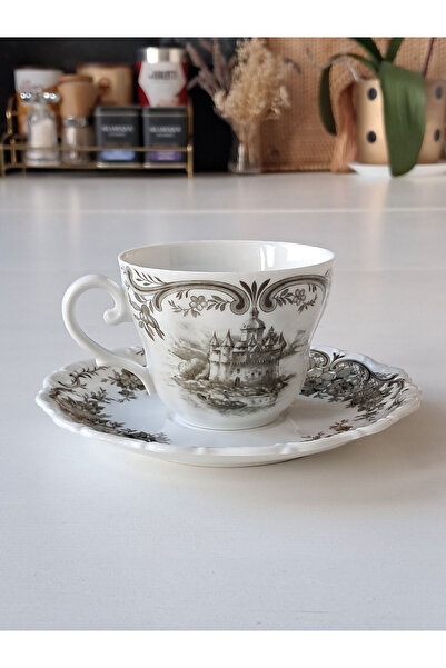 SELTMANN Weiden Bavaria Batı Alman Antika Çay Fincanı Seti Yeşil