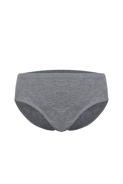 UygunHep 6-Piece Women's Gray Cotton Flexible High Waist Bato Panties