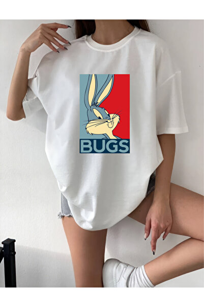 oneagılyazı Bugs Bunny Design - Oversize T-Shirt