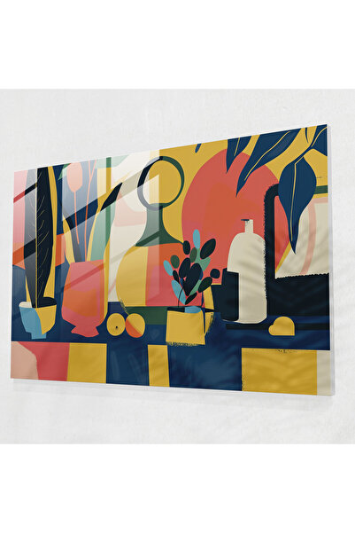 Popcas Brave Geometric Glass Wall Art - Henri Matisse, Glass Art, Modern Art,...