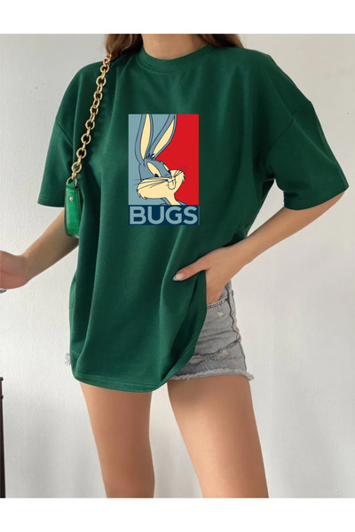 oneagılyazı Bugs Bunny Design - Tricou supradimensionat