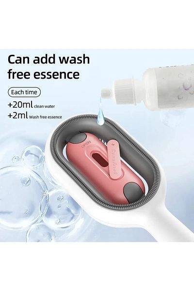 AI Cat Comb with Water Tank Cat Dog Washing Cleaning Comb