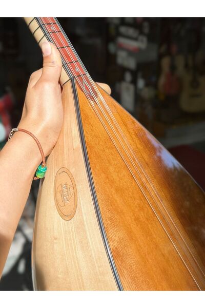 PENA MÜZİK Uzun Sap Tam Profesyonel Kelebek Bağlama 41.5 Tekne Jak Girişli
